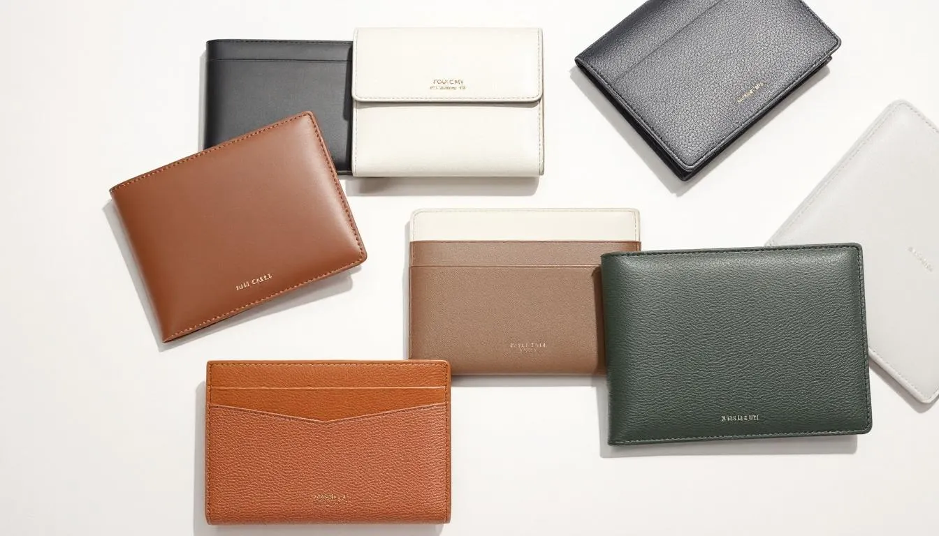 Opties voor personalisatie van portemonnees.