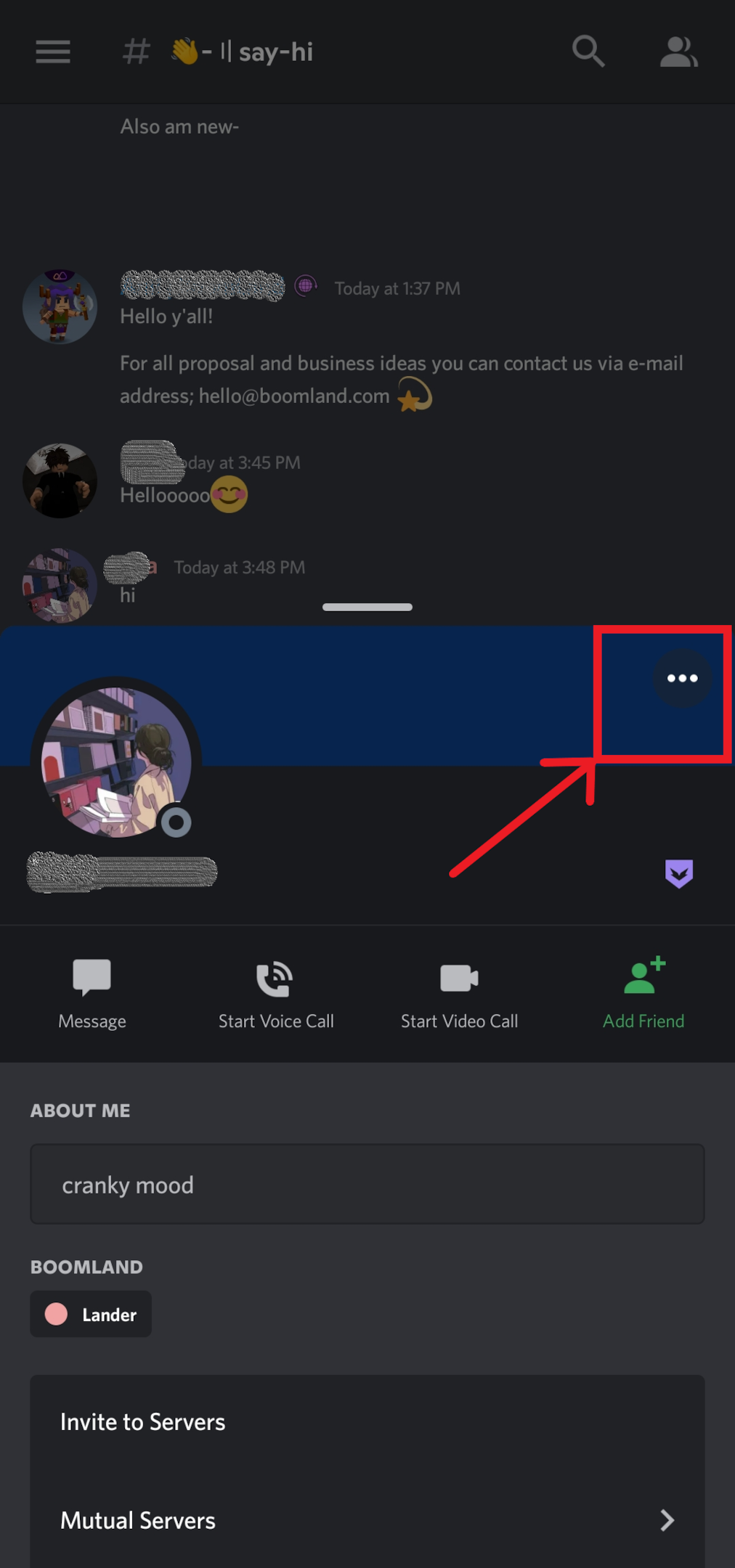 Report user – Discord