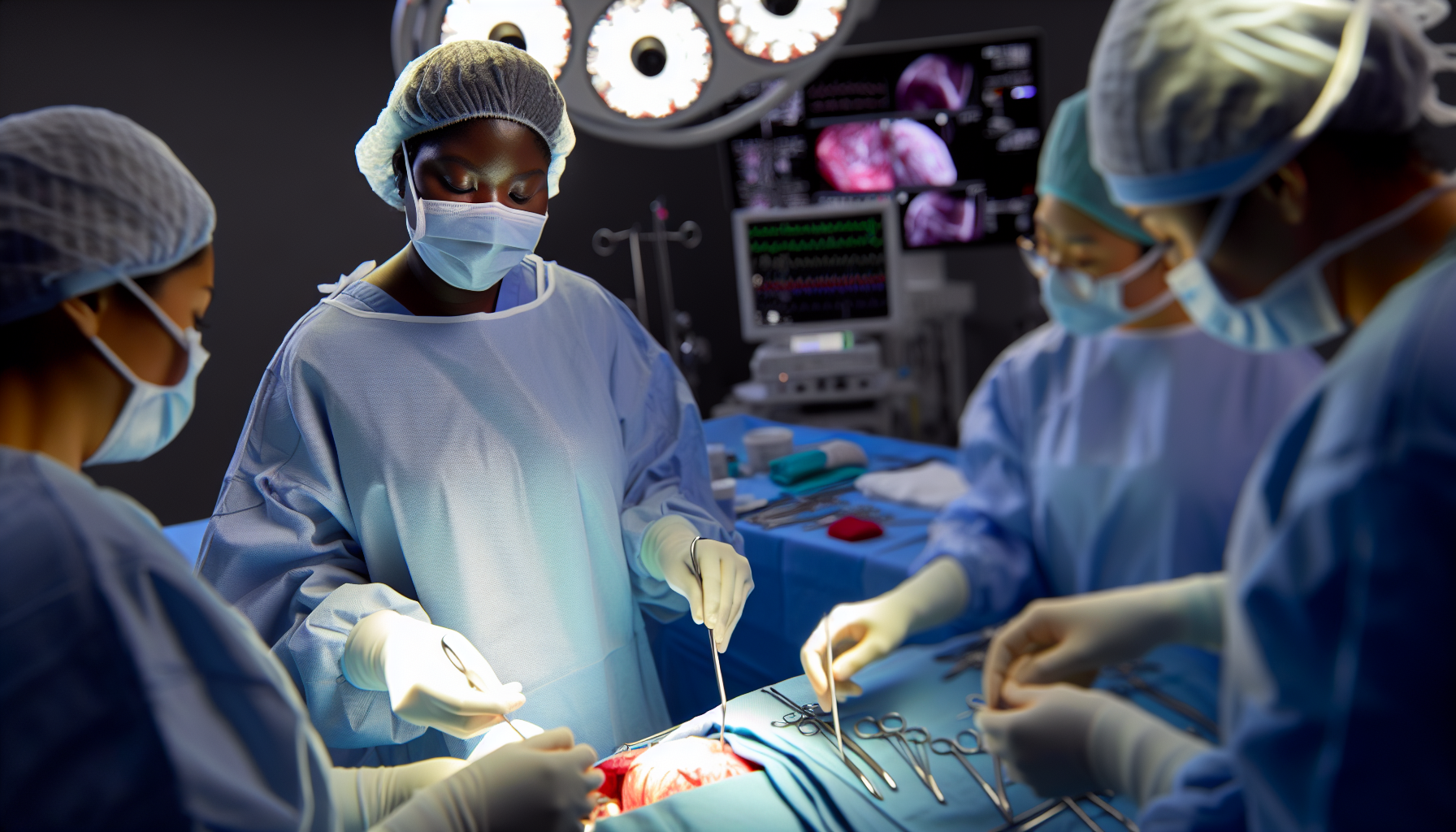 Photo of a vascular surgeon performing surgical intervention for thoracic outlet syndrome