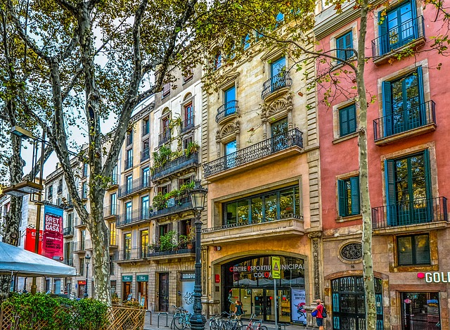 barcelona, spain, facade