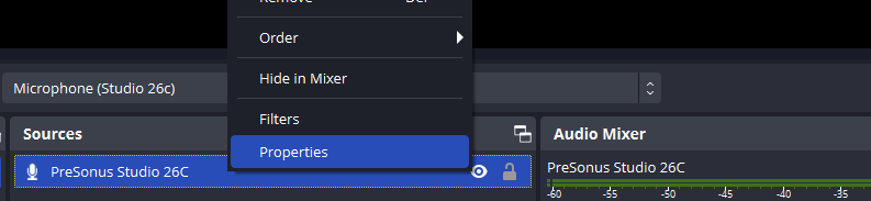 audio source properties