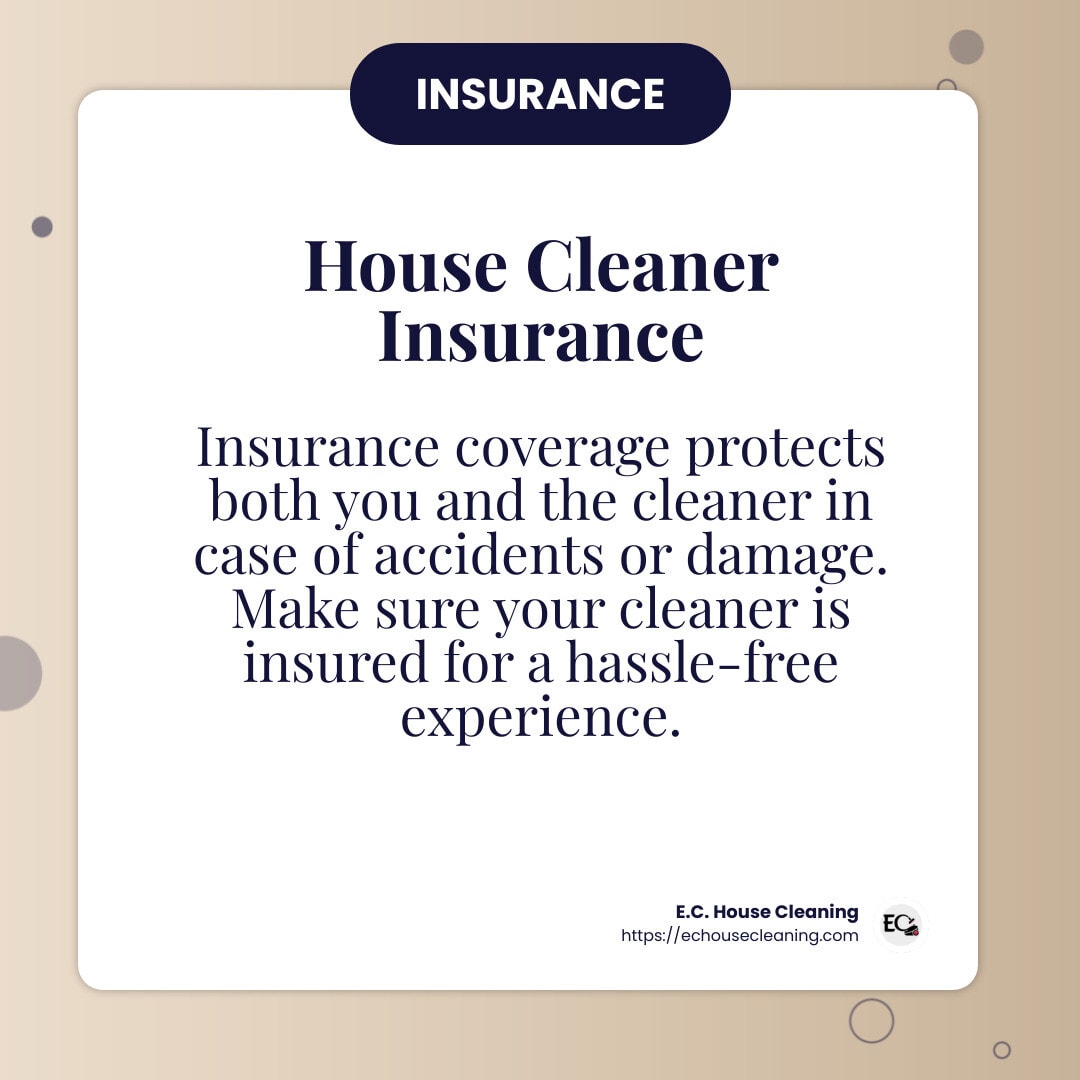 Insurance and Satisfaction Guarantee - what does a house cleaner do infographic simple-info-card