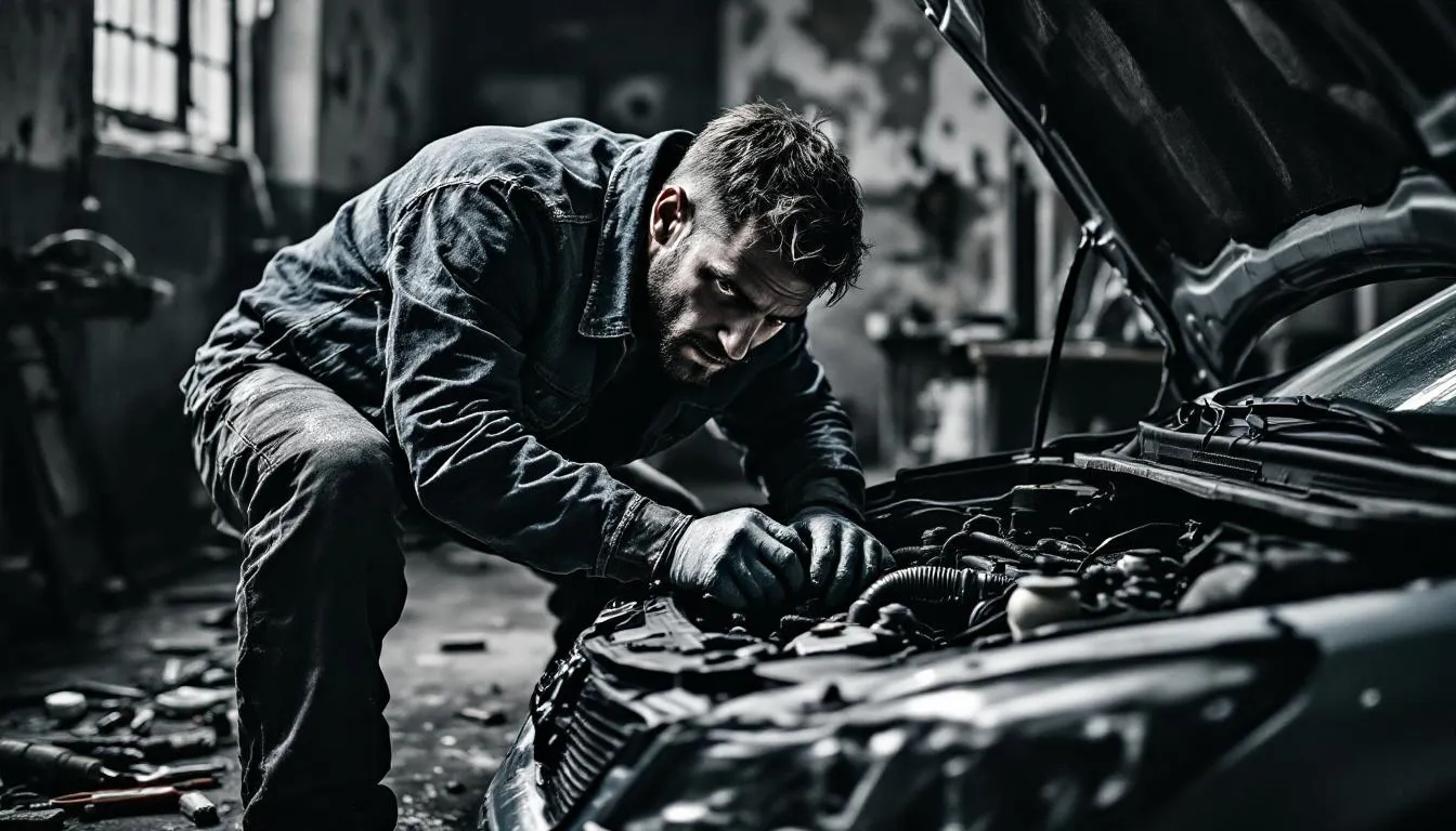 A mechanic working on a Vauxhall Astra, highlighting maintenance and repair costs.