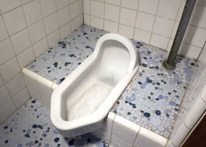 Japanese squat toilet
