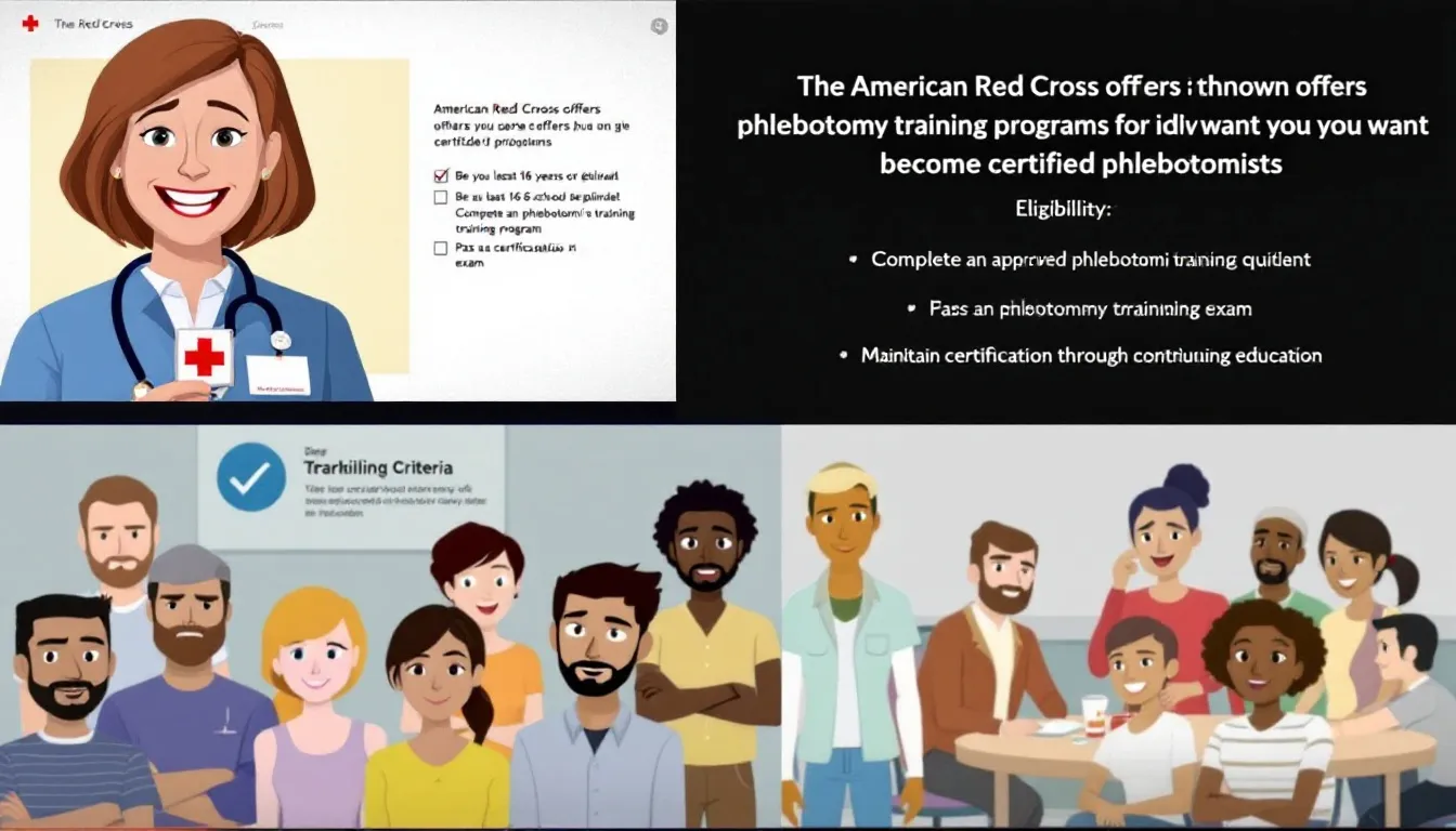 Who can apply for Red Cross phlebotomy training programs.