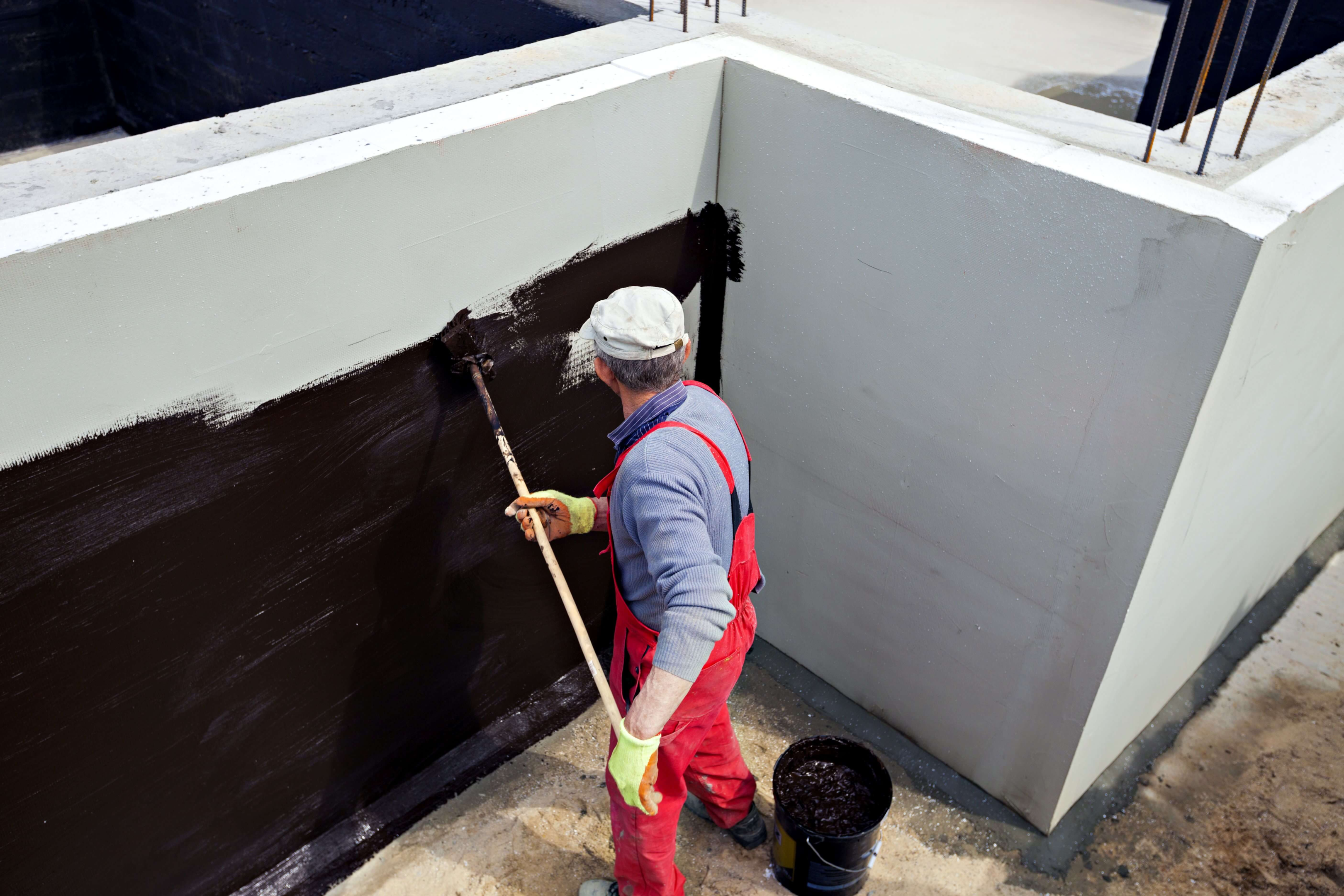 Waterproofing foundation walls