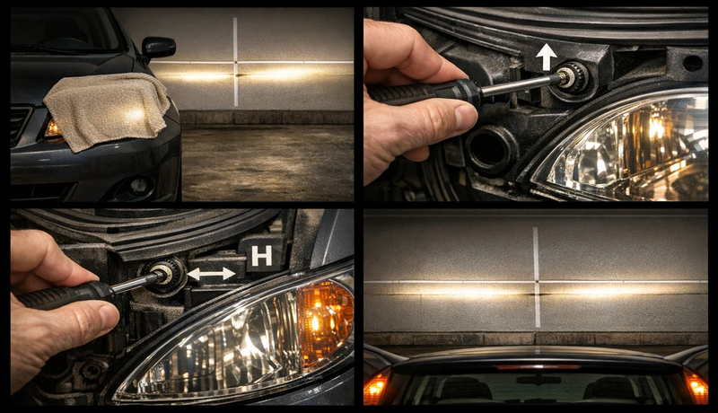  headlight adjustment diagram 