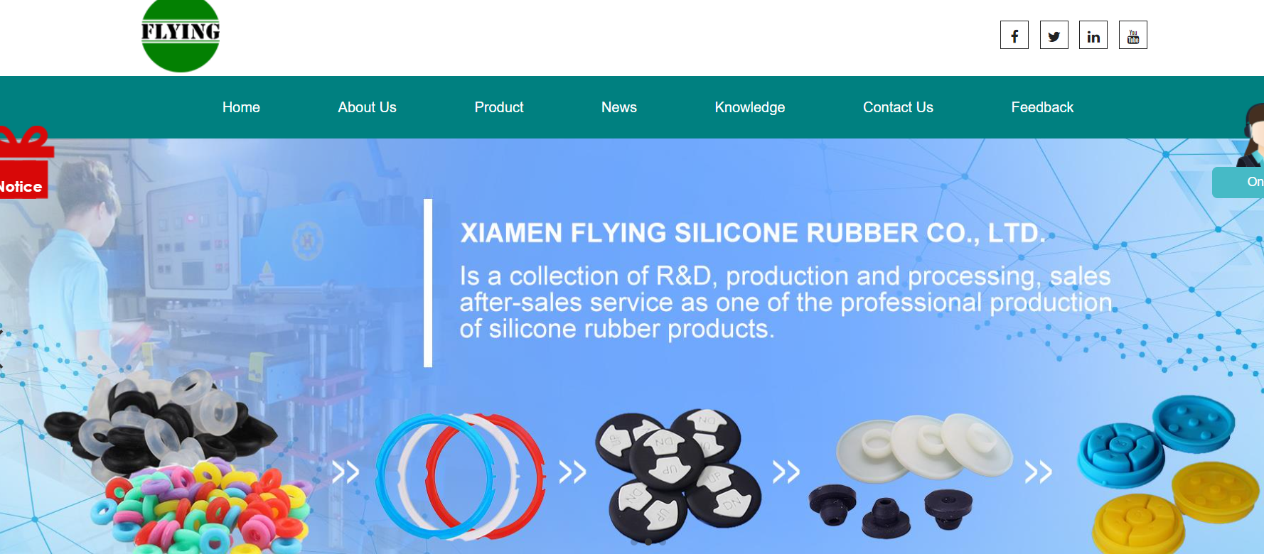 Xiamen flying silicone rubber co.,ltd.