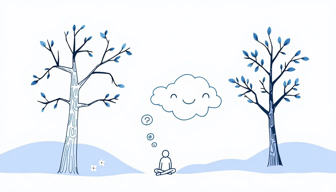 Top 8 Vitamins for Tiredness and Depression: Boost Your Mood and Energy 1 An illustration depicting the relationship between tiredness and depression, highlighting symptoms and potential causes.