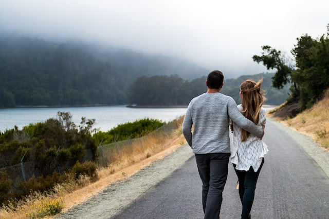 Couple walking along a path, sharing an authentically powerful time together. Photo by <a href="https://unsplash.com/@ninjason?utm_source=unsplash&utm_medium=referral&utm_content=creditCopyText">Jason Leung</a> on <a href="https://unsplash.com/photos/a7qEyiN8Fpk?utm_source=unsplash&utm_medium=referral&utm_content=creditCopyText">Unsplash</a> 
