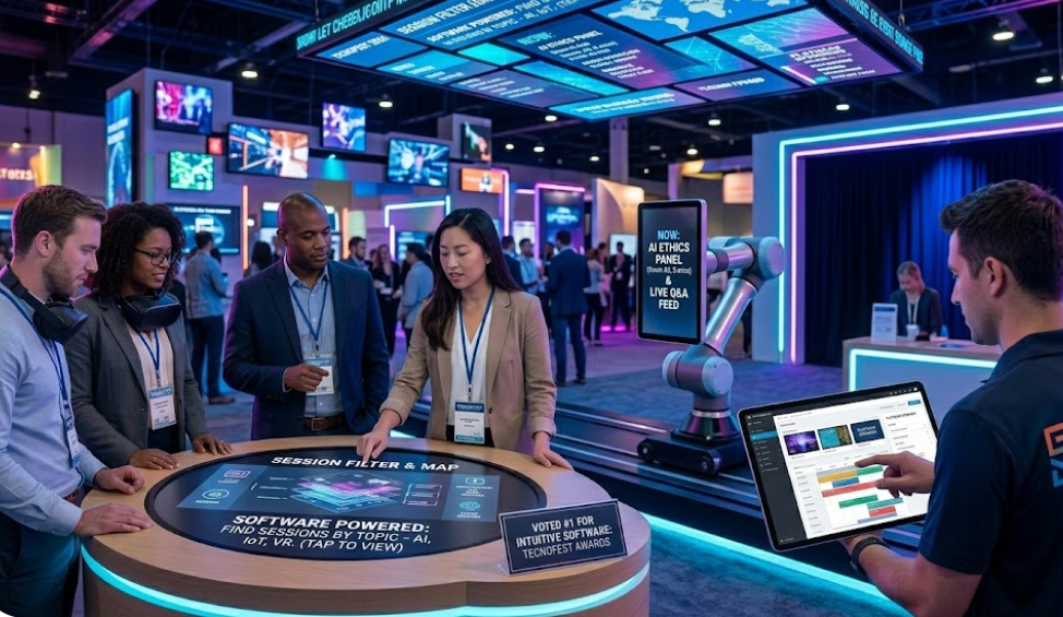 6 Best Digital Signage Software Providers for Events 8 key benefits of using digital signage software in events core features content fresh create access apps image industry animations browser windows account raspberry pi own hardware own hardware digital signage solution digital signage solution