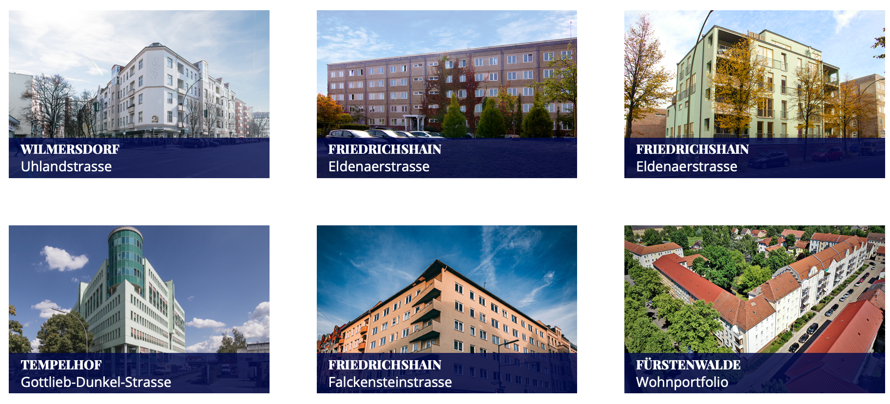 A selection of German properties