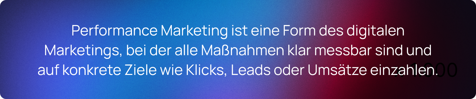 Performance Marketing Definition