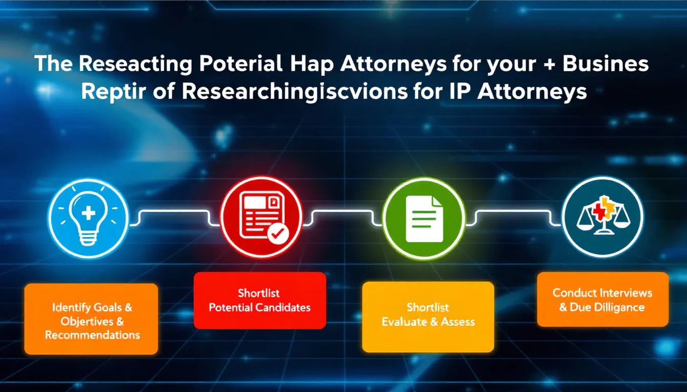 Researching potential IP attorneys is crucial for finding the right patent lawyer.