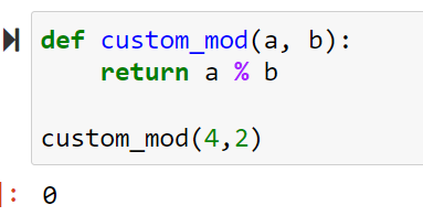 Custom modulo funtion 