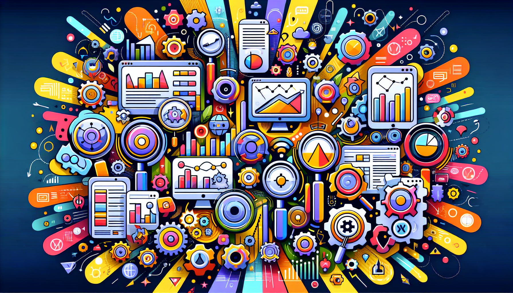 An illustration of different SEO tools and their features to help choose the right one.