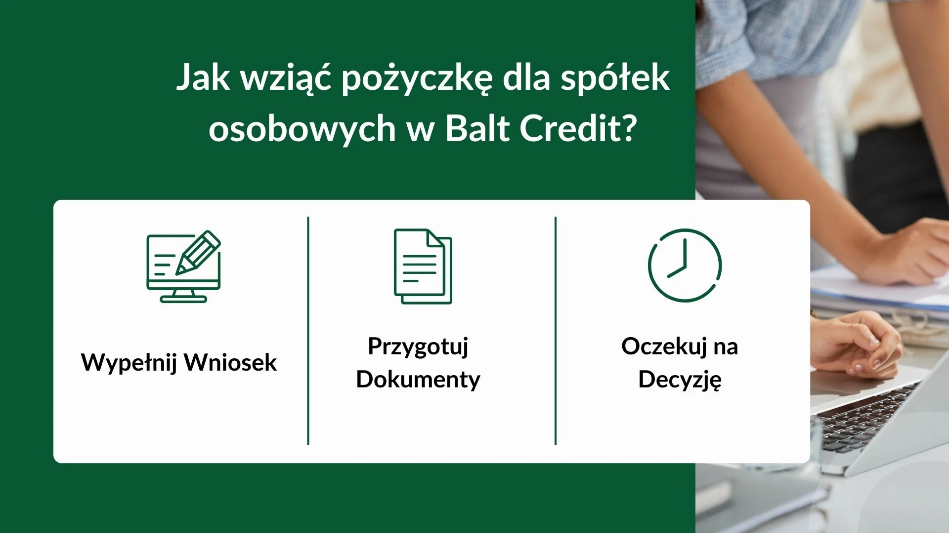 Jak wziąć pożyczkę dla spółek osobowych w Balt Credit?