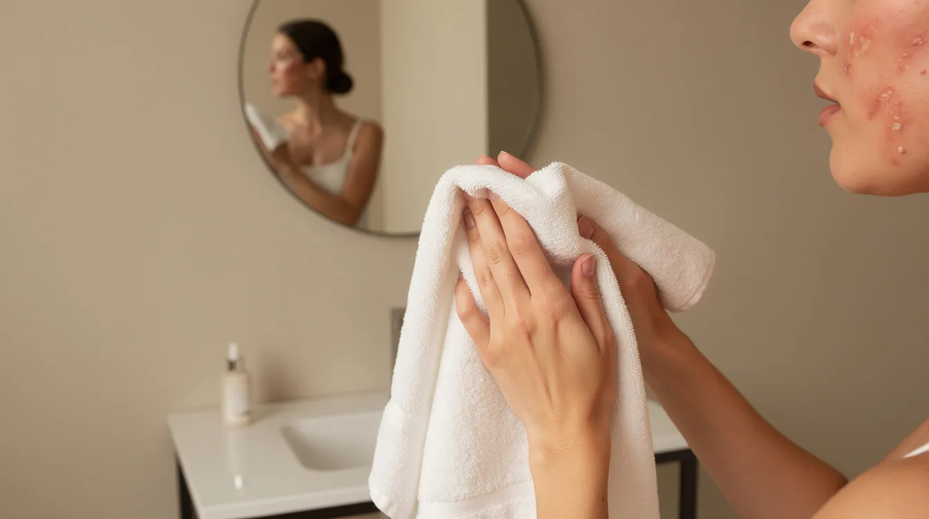 Gentle routine for retinol burn recovery with sensitive skin