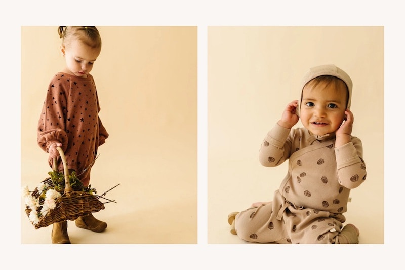 best non toxic  kids clothing brand makemake organics