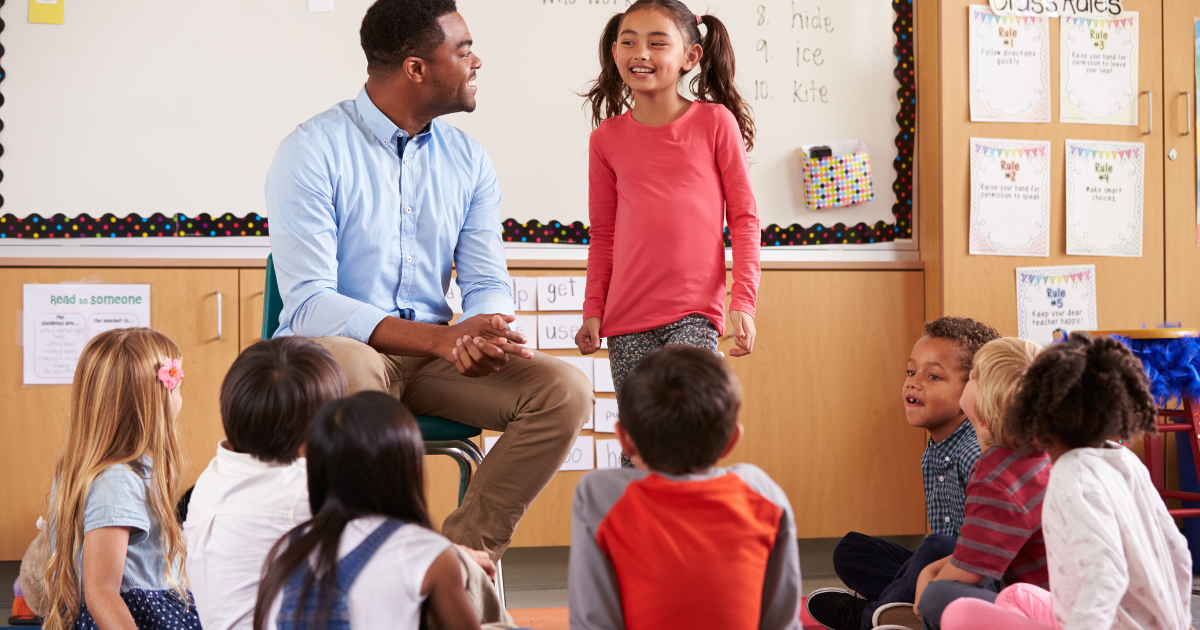 Parents and educators helping a child to regulate emotions