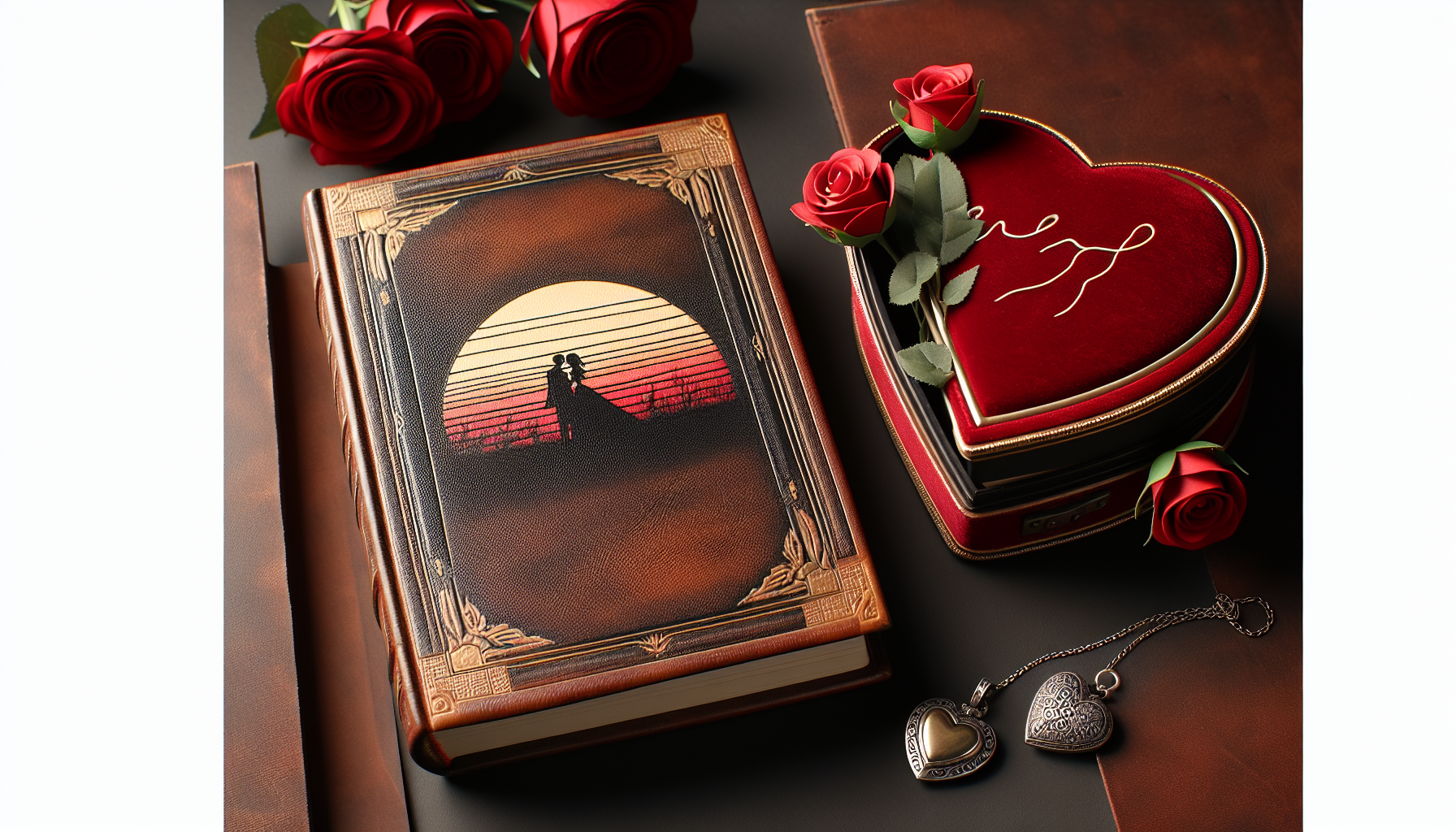 Personalized Love Story Book with heart-shaped box