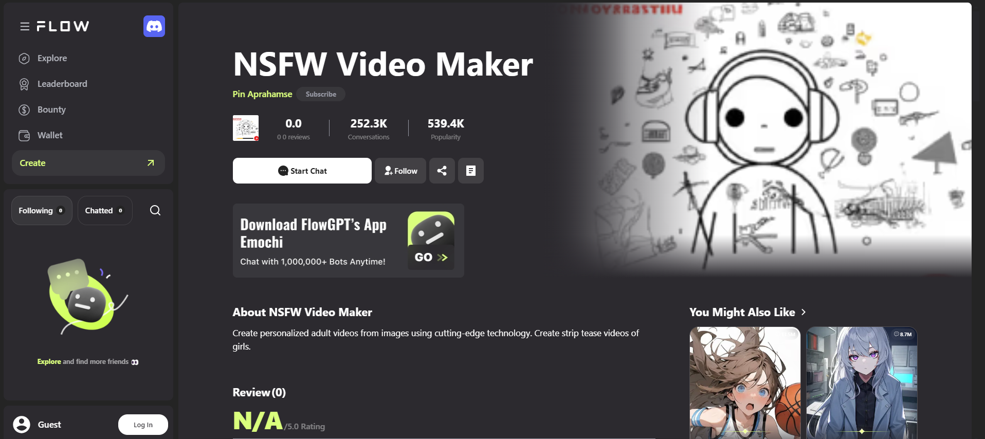 FlowGPT NSFW Video Maker