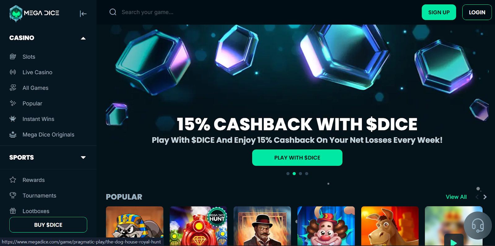 Mega Dice – Best for Crypto Rewards and Large-Scale Betting