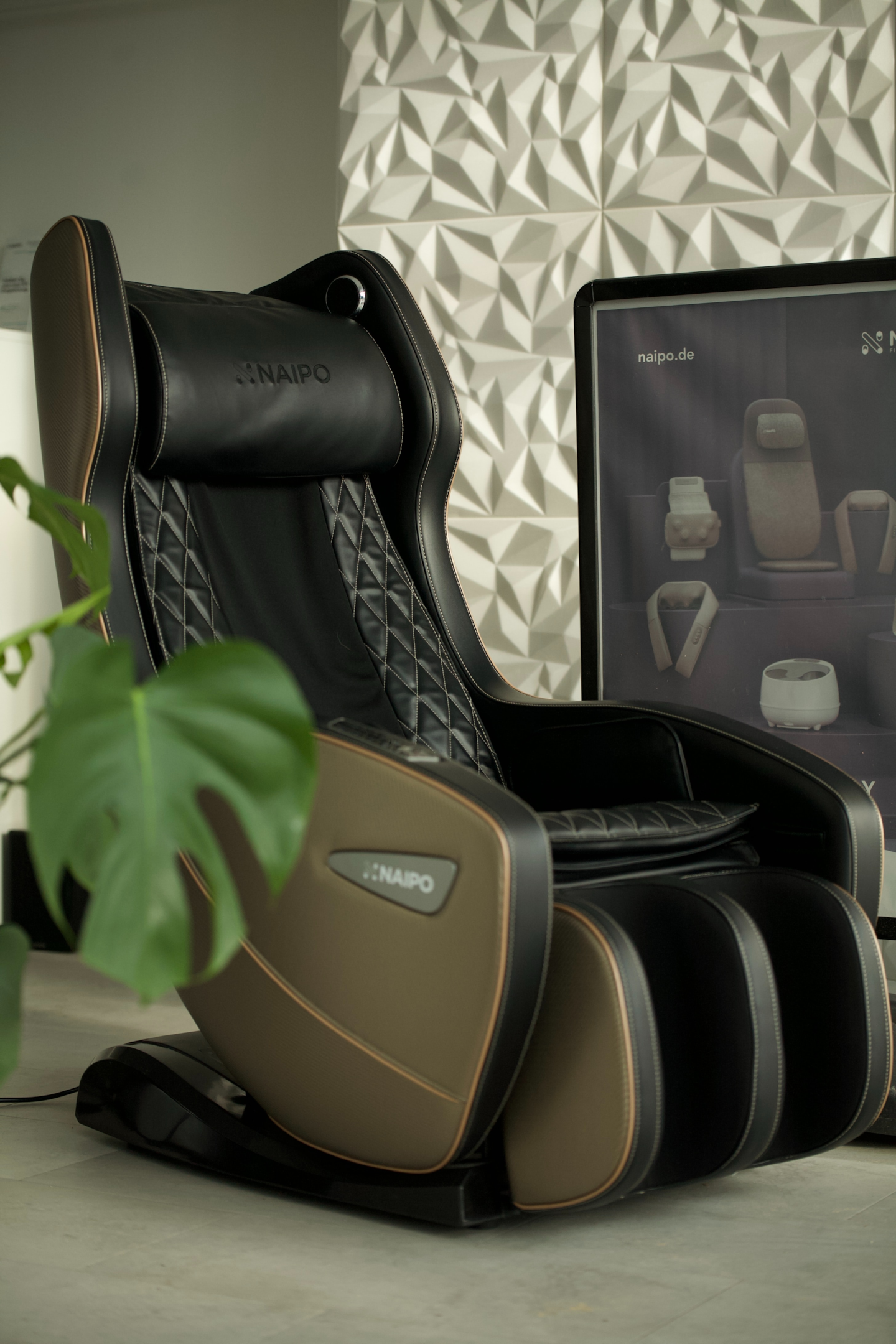 An image of a massage chair in the living room