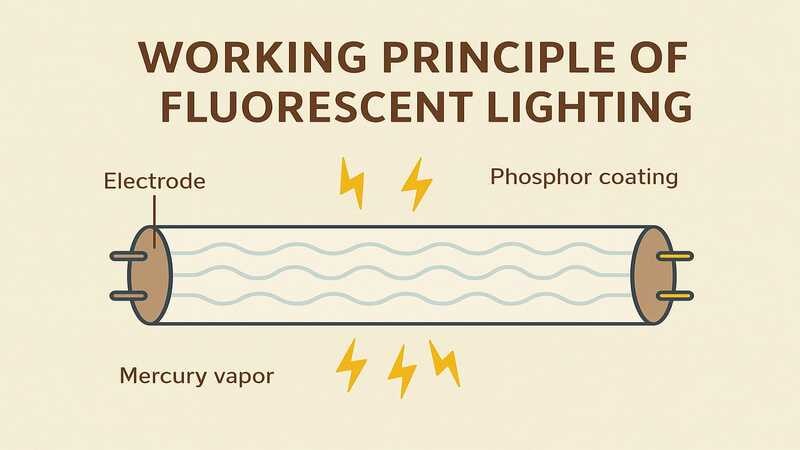 Working principle of fluorescent light 
