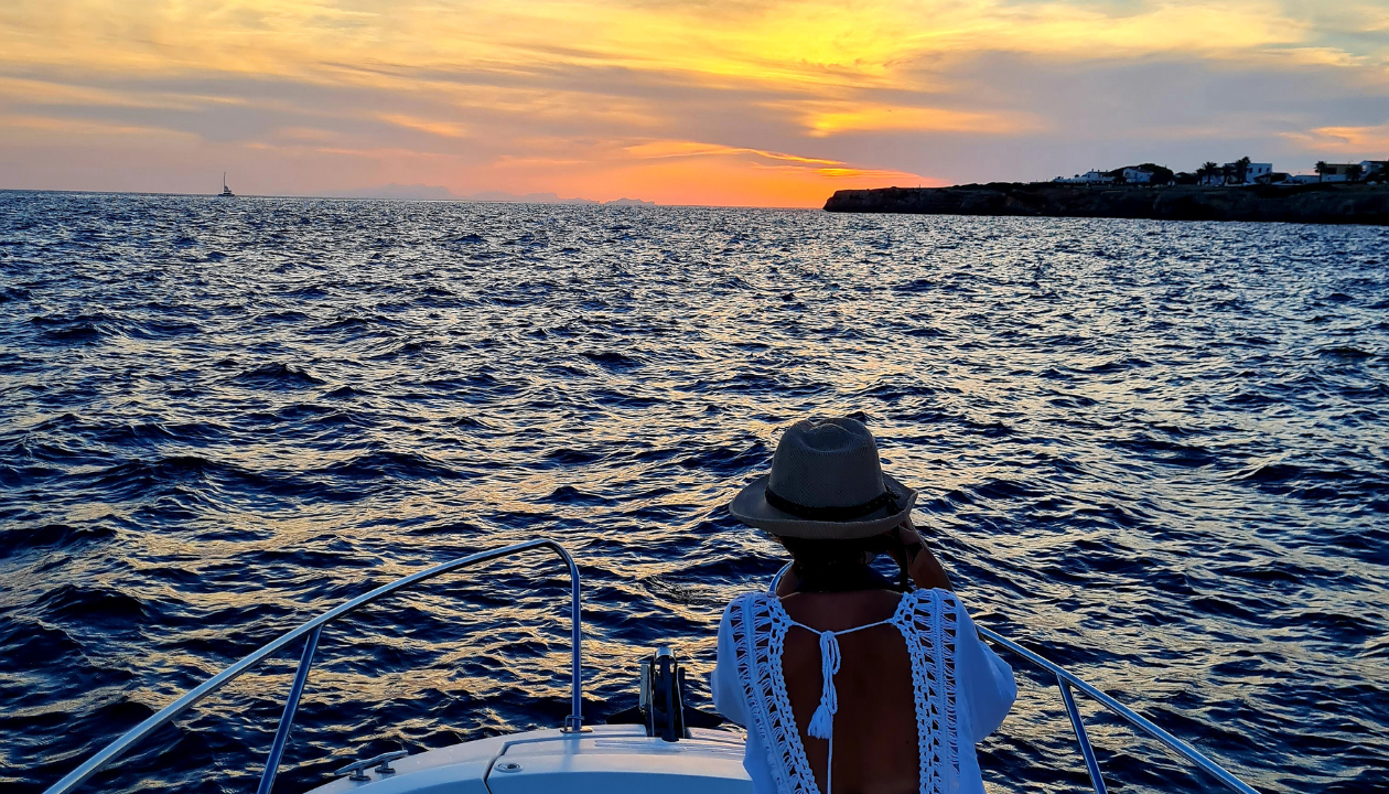 Magical sunset in Menorca.