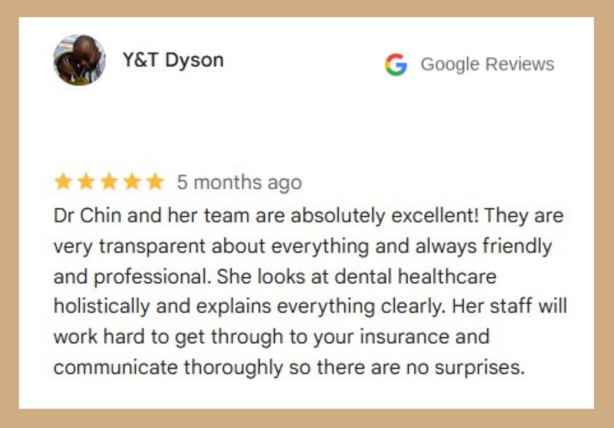 Review for dentist in Alexandria, Virginia