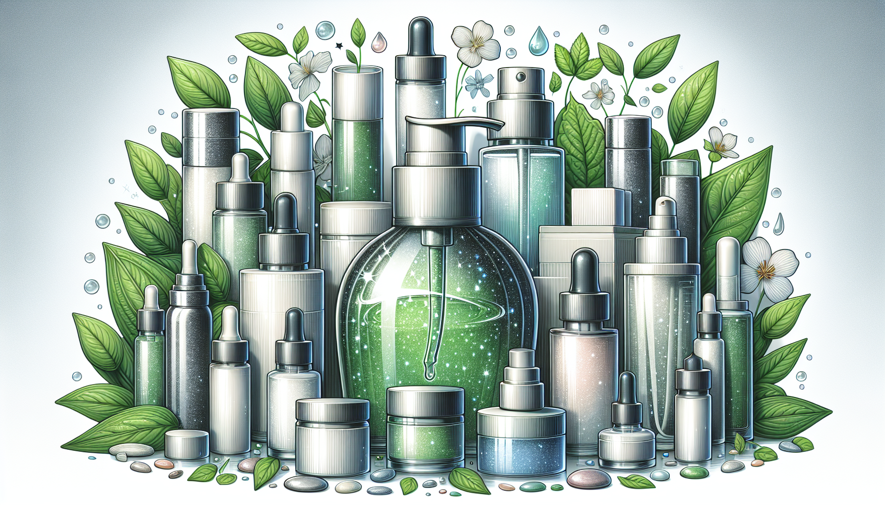 Illustration of personalized skincare solutions with Centella Asiatica
