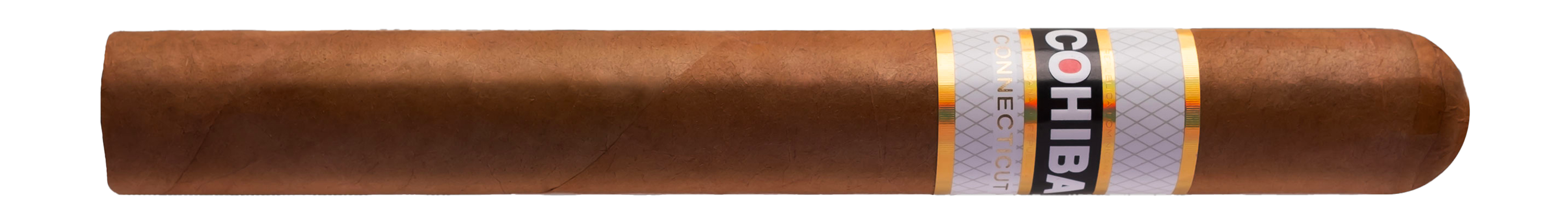 A Cohiba Connecticut Toro cigar with a Brazilian Mata Fina and Dominican Olor wrapper