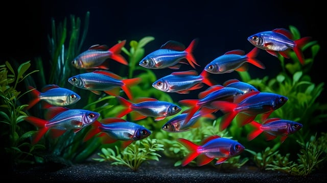 fish, neon tetra, nature