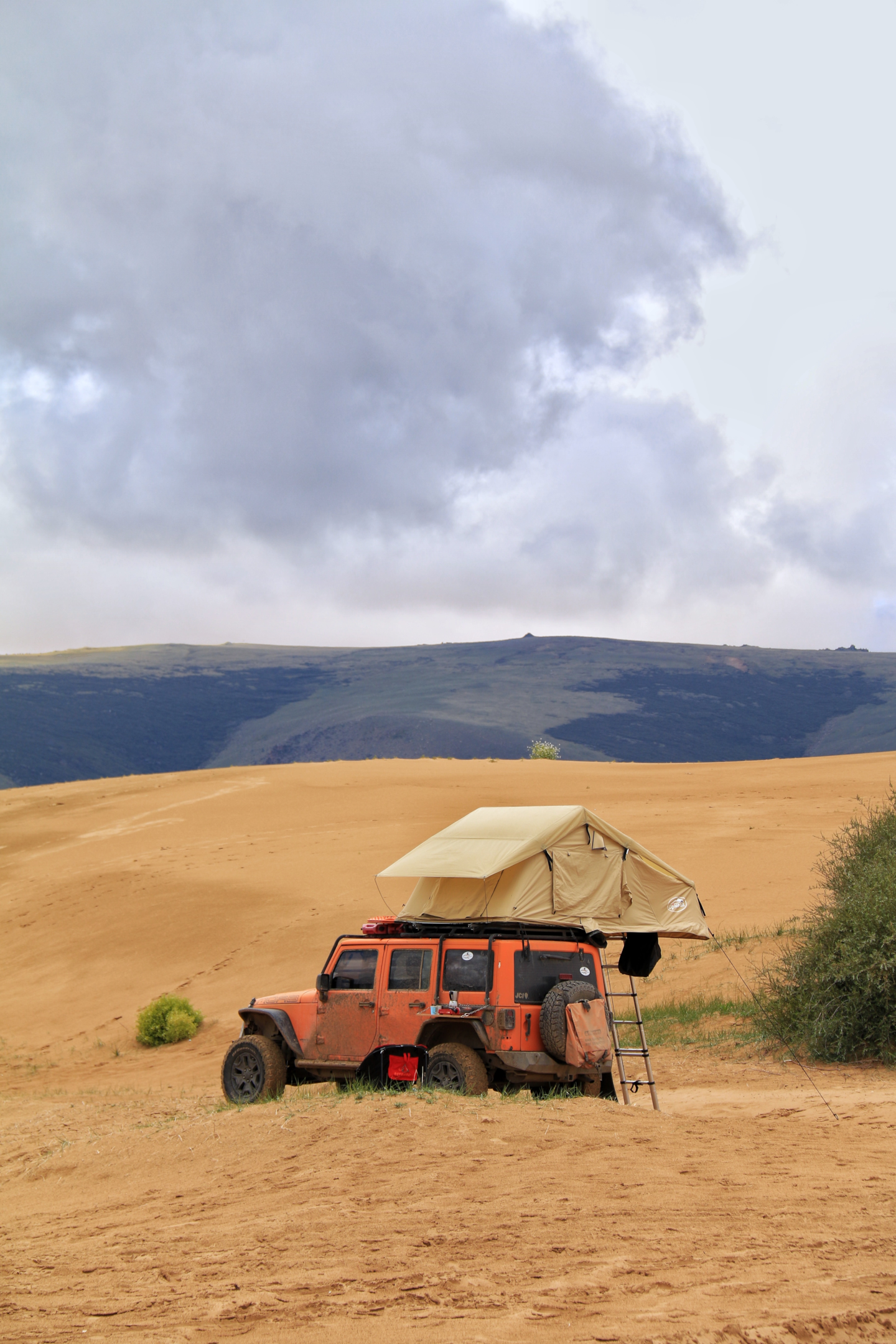 A person travelling responsibly in Mongolia