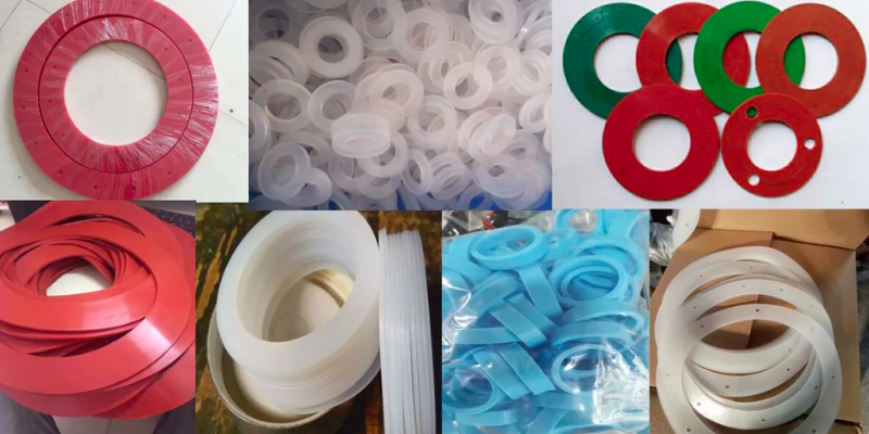 Silicone gaskets in various sizes