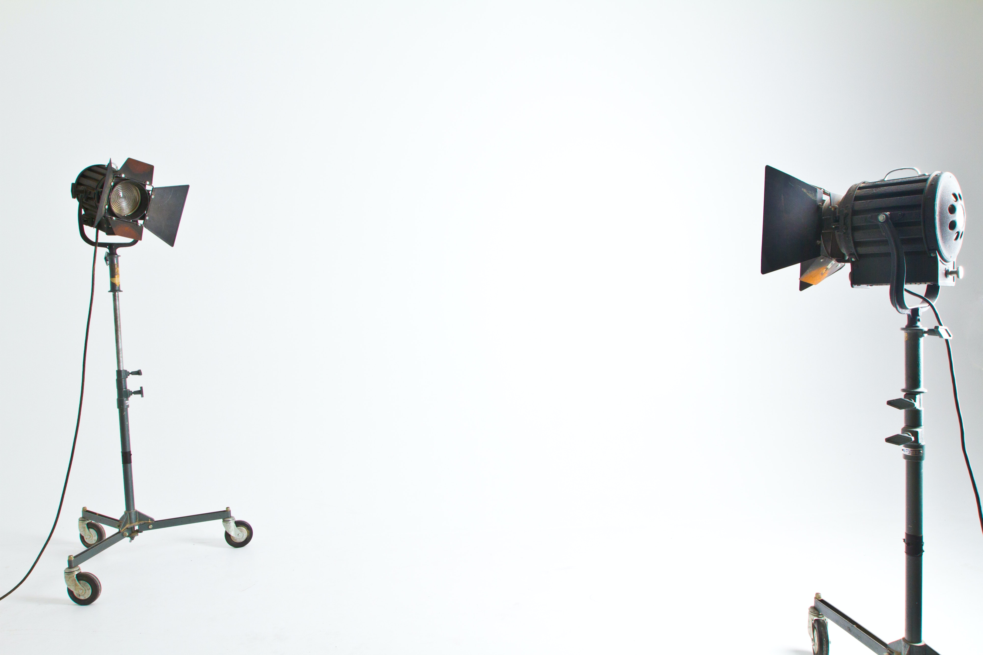 lighting equipment in a photo studio