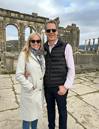 Touring Volubilis - intruguing place to visit in Morocco.