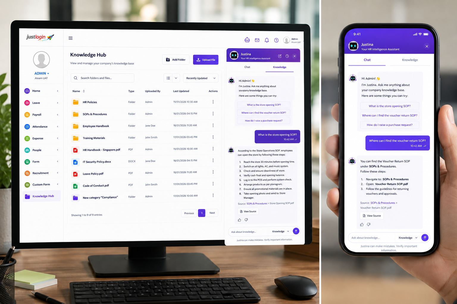 Successful companies improve HR knowledge by creating internal policies, collecting feedback from multiple contributors, and assigning ownership so information stays accurate and easy to access.