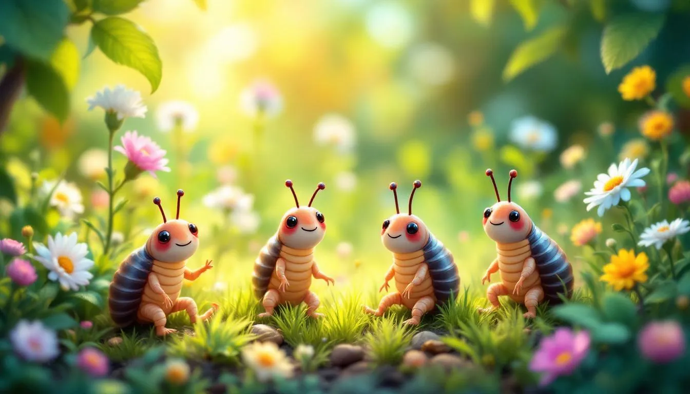 A close-up of woodlice showing their legs, answering the question of how many legs do woodlice have.