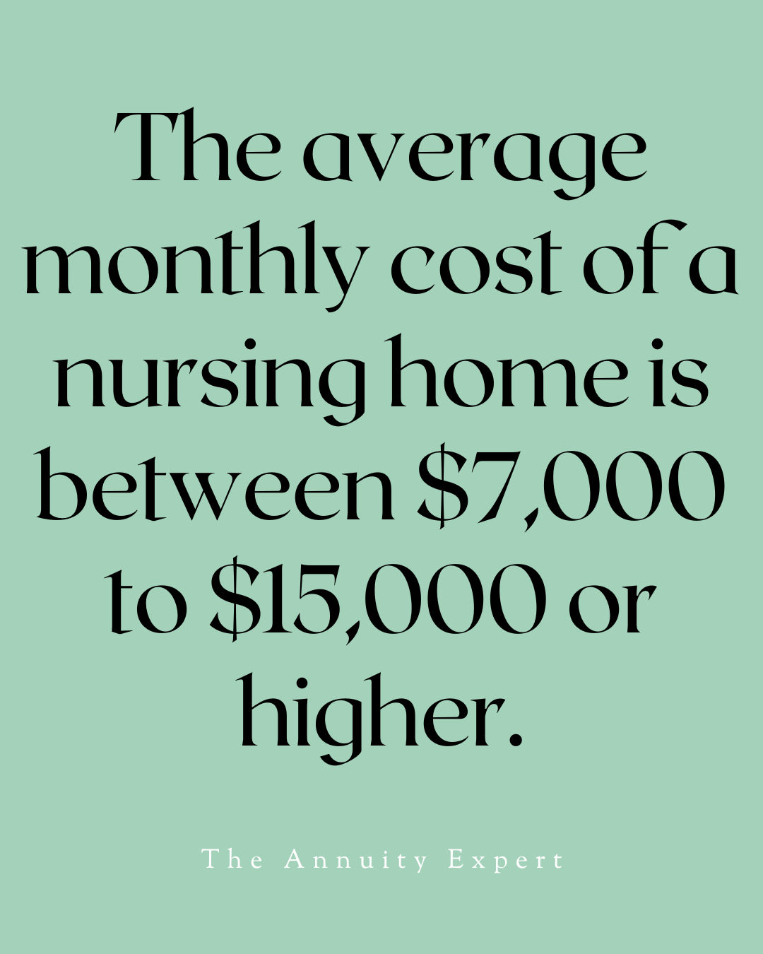 Average Cost Of Nursing Home