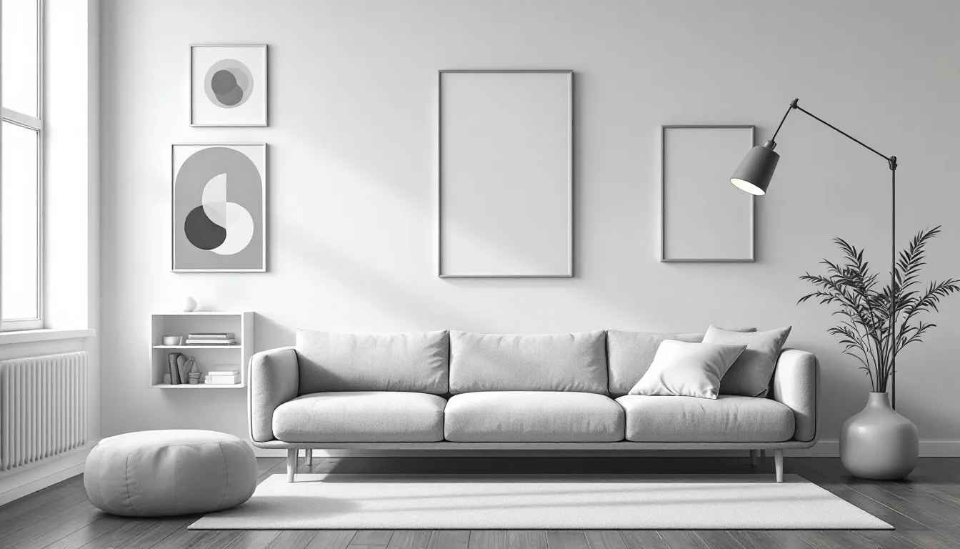 Inspiration for minimalist art in different spaces.