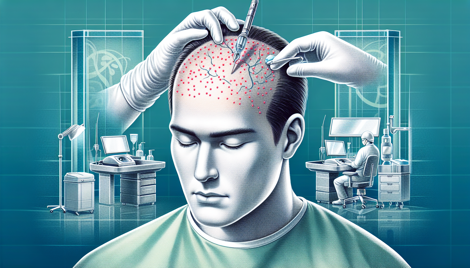 Illustration of safety and side effects of PRP hair loss treatments