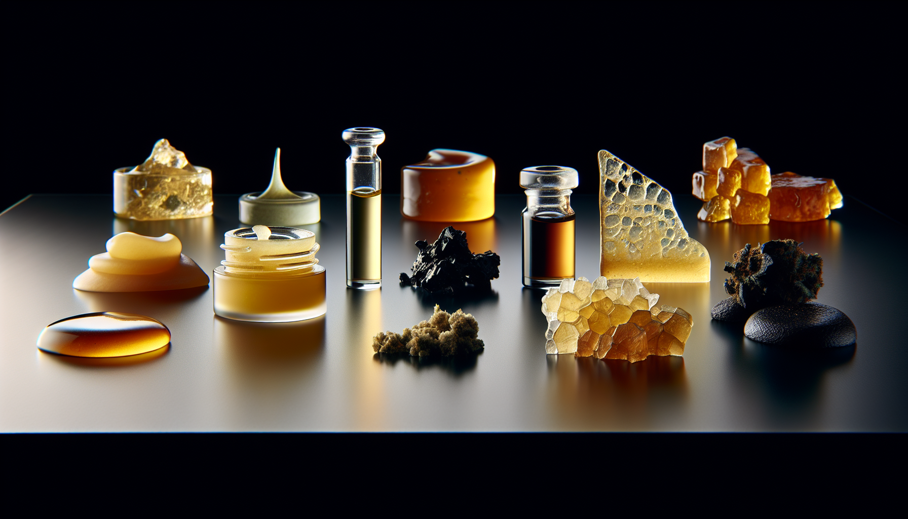 Various forms of cannabis concentrates