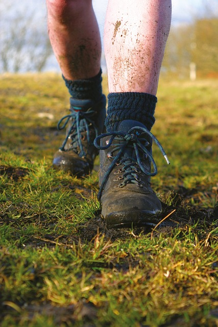 boots, mud, walking