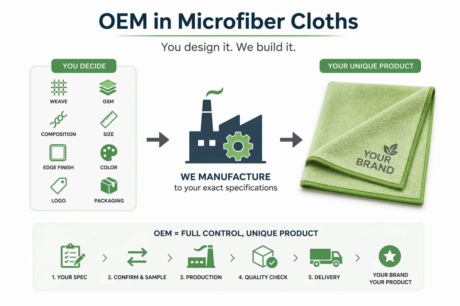 OEM in Microfiber Cleaning Products