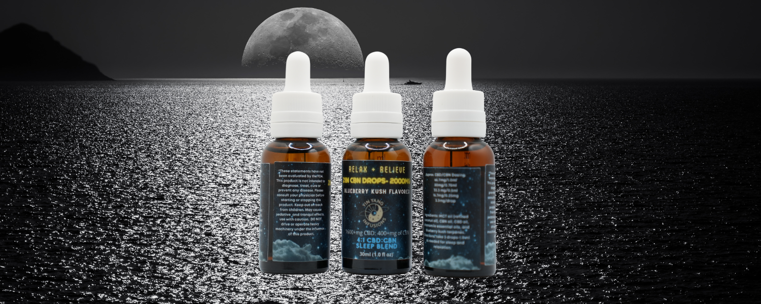 Zen CBN Dream drops with chamomile for night time- 2000mg for nighttime relief