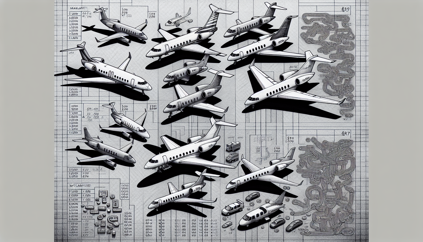 Cost comparison between private jet types for McAllen charters