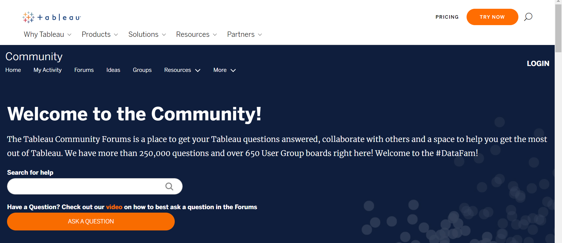 Tableau Community Page