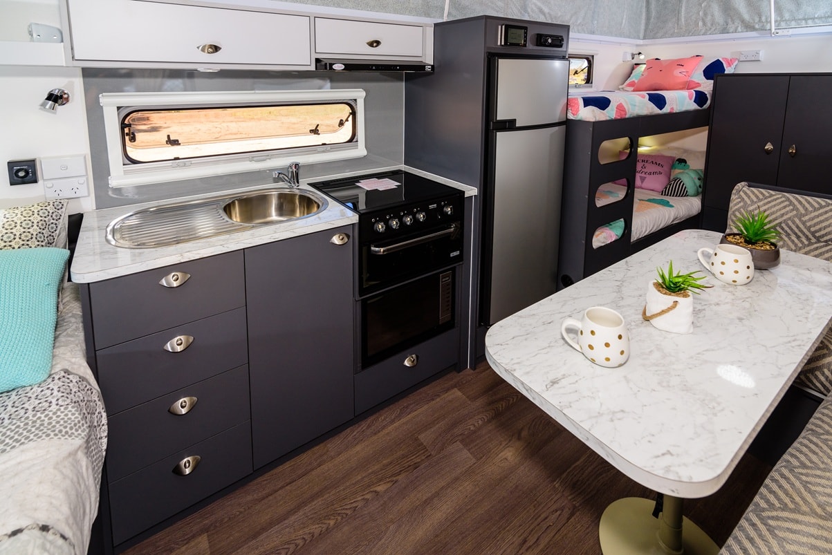 Out off-road caravan review revealed strong construction when towed by the RAM.